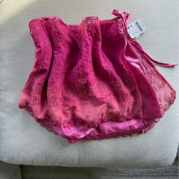 Free People Lala Satin Mini Skort - Picture 3 of 3